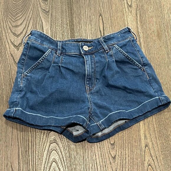 Express Shortie High Rise Denim Shorts Size 2 - Picture 1 of 6